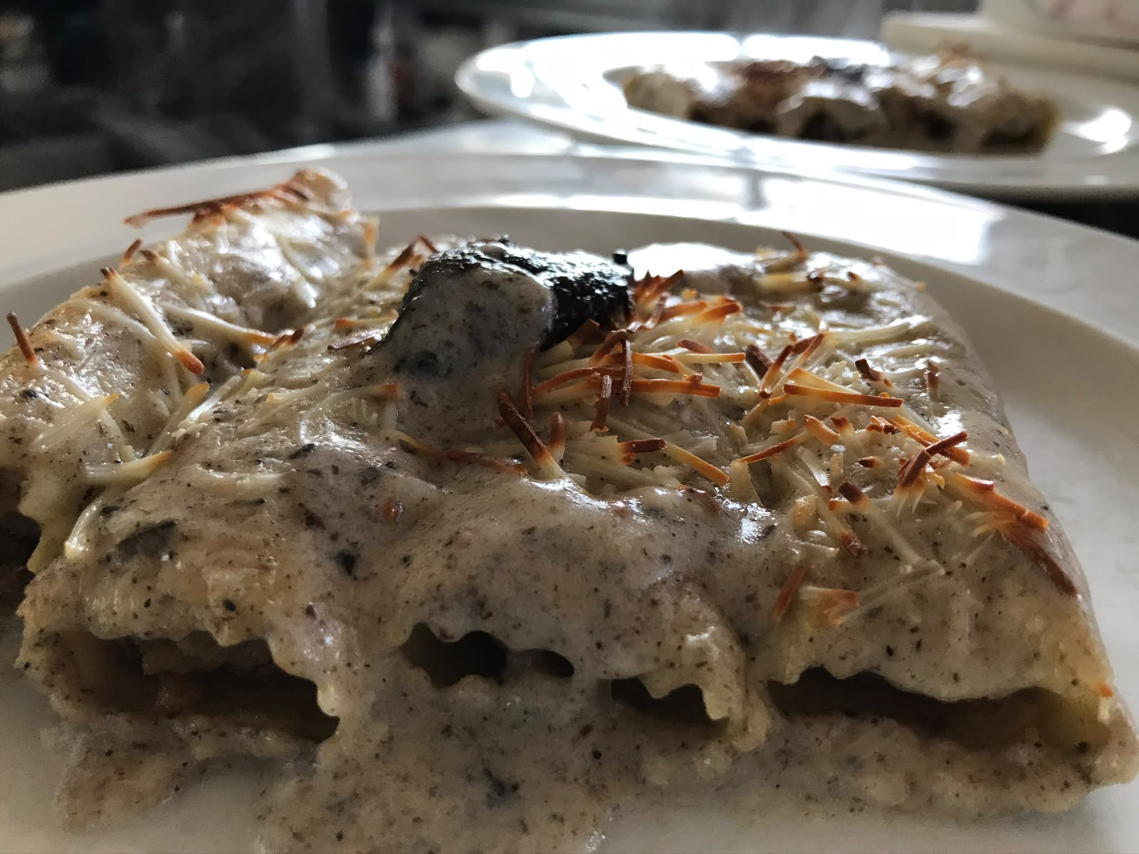 Canelons amb crema de foie
