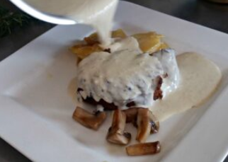 Filet a la crema de ceps de Can Font