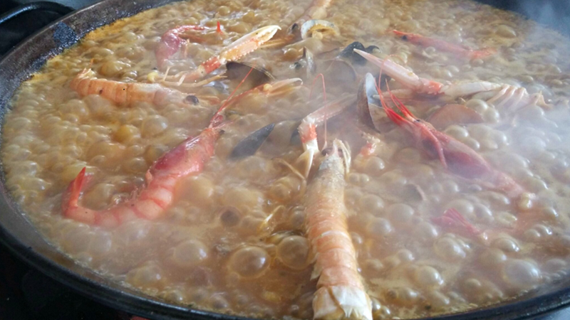 Menu paella de Can Font